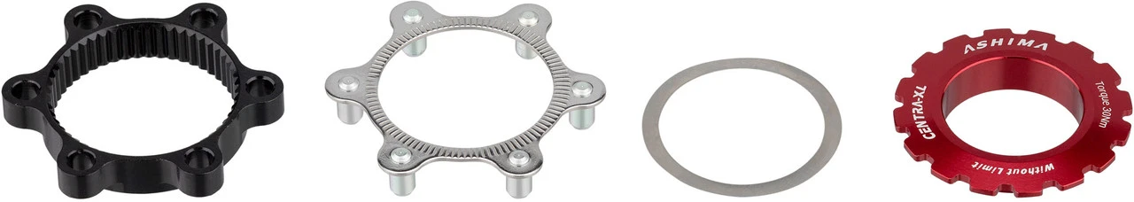 ASHIMA Centra-XL AC03-2 Bremsscheibenadapter 6-Loch Auf Center Lock 1 ASHIMA Centra-XL AC03-2 Bremsscheibenadapter 6-Loch Auf Center Lock