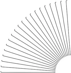 Sapim Leader J-Bend Speichen + Nippel - 20 Stück -Rad Zentrum Geschaft 357585