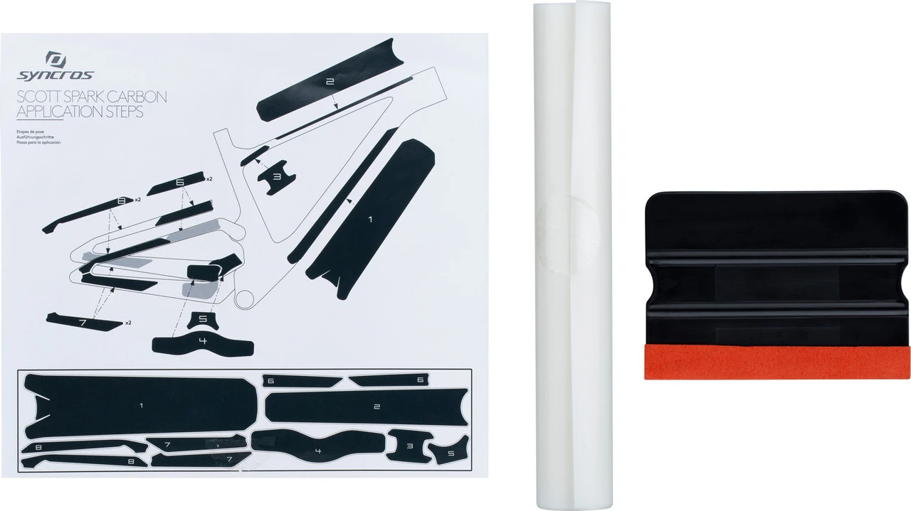 SYNCROS Rahmenschutzfolien-Set Für Scott Spark Carbon 1 SYNCROS Rahmenschutzfolien-Set Für Scott Spark Carbon