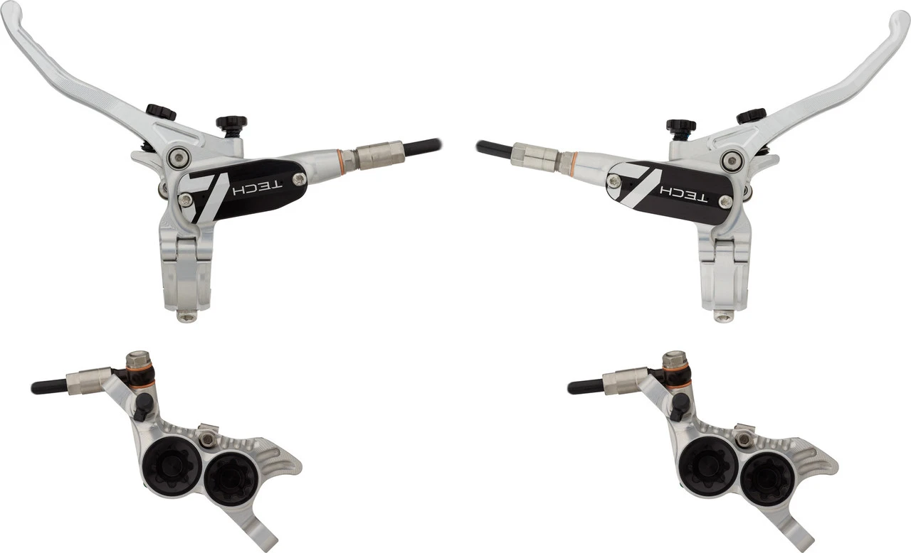 HOPE Tech 4 V4 V+h Set Scheibenbremse Mit Kunststoffleitung 13 HOPE Tech 4 V4 V+h Set Scheibenbremse Mit Kunststoffleitung – Bild 13